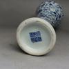Old Chinese Blue and White Porcelain Hand Painted Dragon Flowers Vase