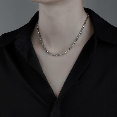 Men's Mobius Titanium Steel Necklace: Trendy Hip Hop Collarbone Chain