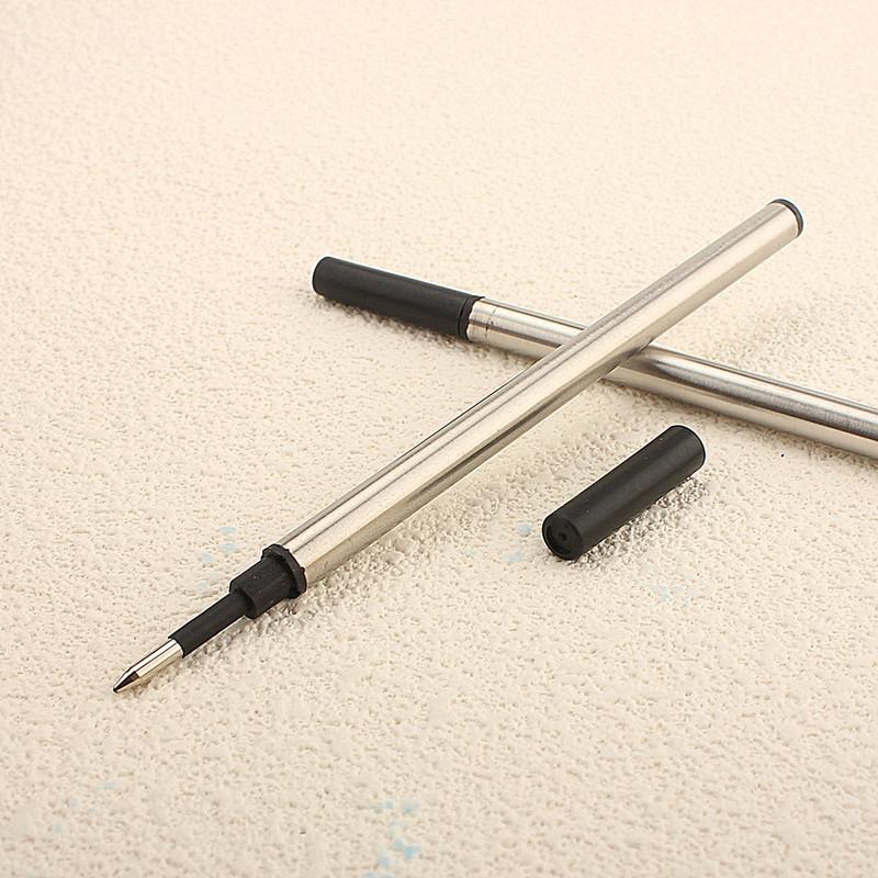 

10 PCS Rollerball Pen Black Ink Refills 0.7mm, Push Type , 109 mm