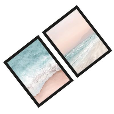 Gemma Bardot Beach Vibes III/IV Framed Print Set  (Pack of 2)