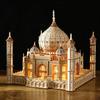 3D Wooden Puzzle House Royal Castle Taj Mahal With Light Assembly Toy For Kids Adult Diy Model Kits Desk Decoration For Gifts