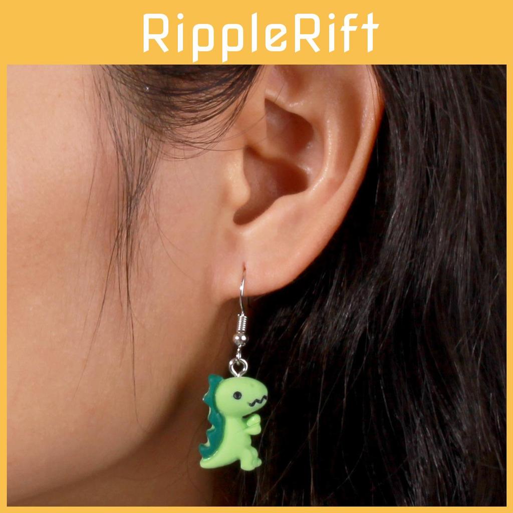Animal Shape Dinosaur Earrings With Handcrafted Art For Women Casual Jewelry