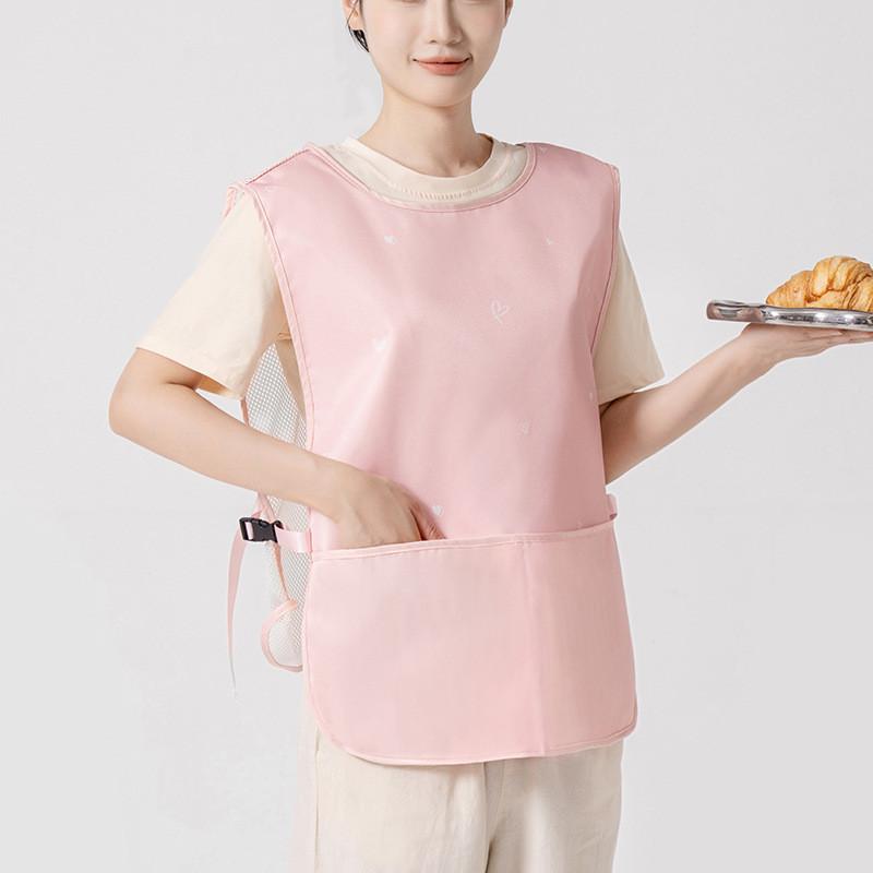 Cartoon Sleeveless Apron Waterproof Oilresistant Kitchen Workwear For Adults And Teens