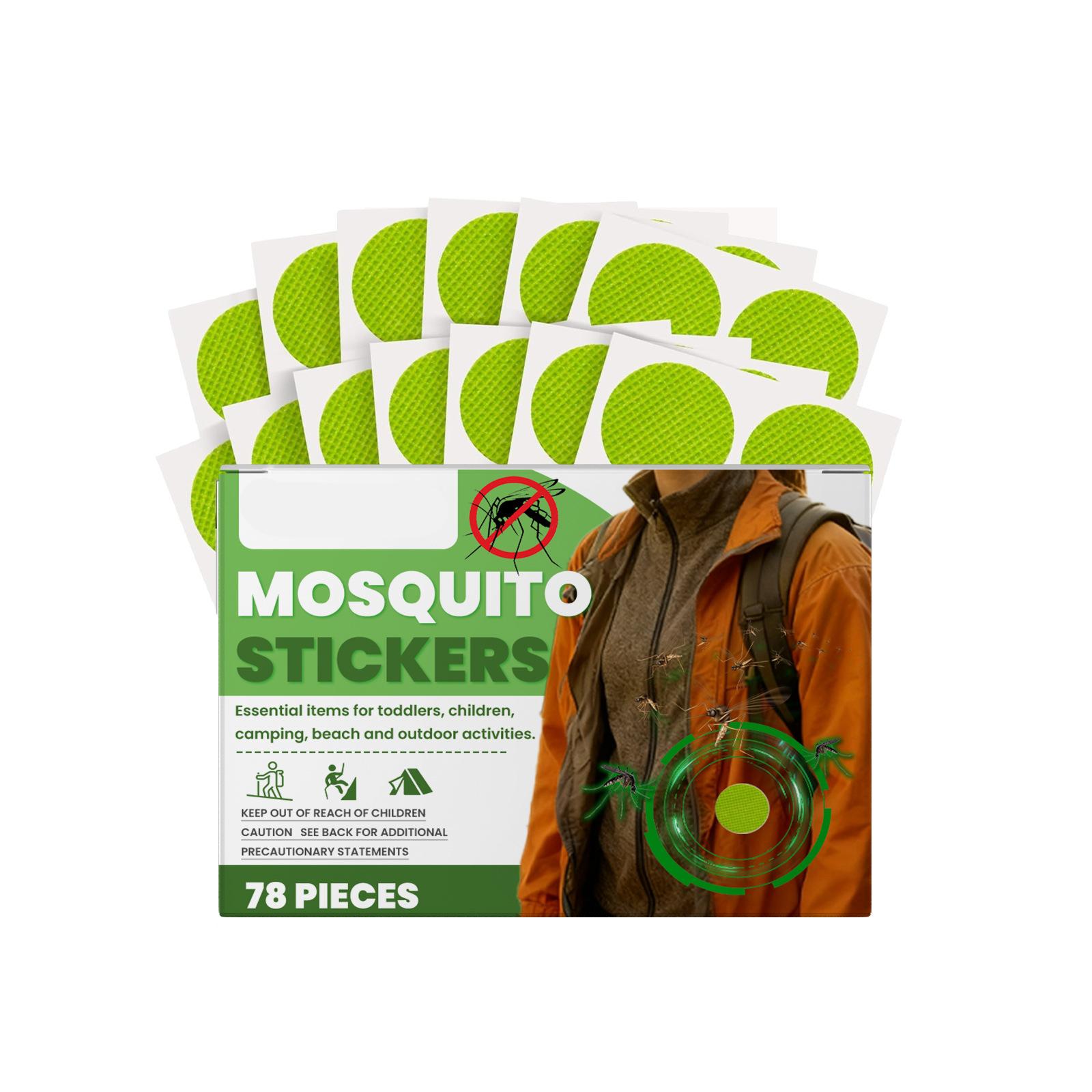 

Mosquito Repellent Stickers 78 Pieces Essential for Toddlers Children Camping Beach Outdoor Activities Safe and Convenient Use One Size