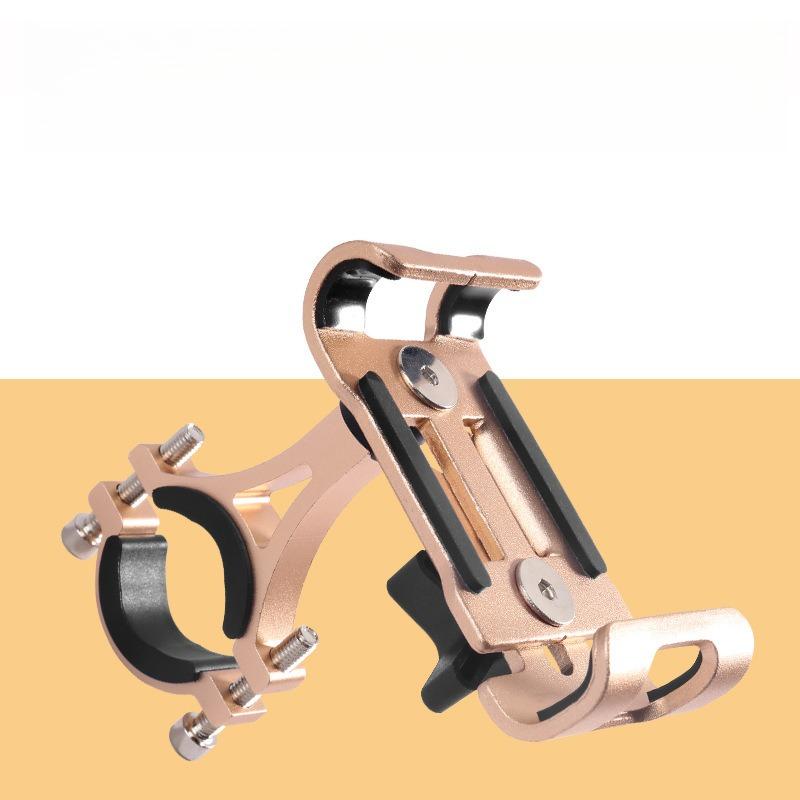 Aluminum Alloy Anti-slip Bracket Support 360 Rotate Metal Motorcycle Bicycle Phone Holder GPS Clip Bike Phone Stand for Phone