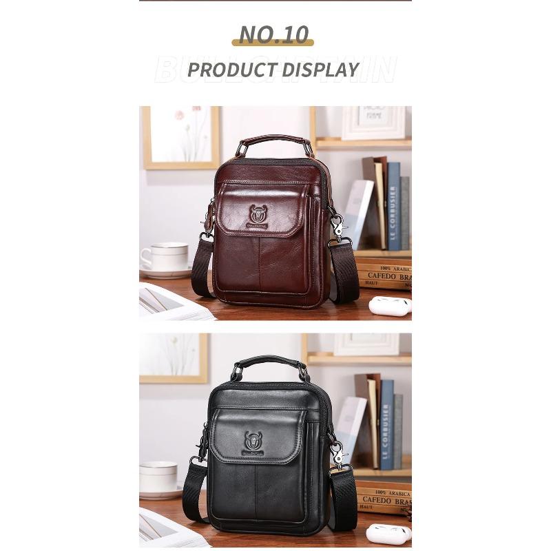 Neue Herrenhandtasche aus Rindsleder Mode Umhängetasche Geschenk für Ehemann Handtasche mit großem Fassungsvermögen Umhängetaschen Designertasche