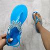 Mode 2025 NEU Sommer Damen Flache Strand Glitzernde Strasssteine Schmetterling Sandalen Zehensteg Flip Flops Hausschuhe Damenschuhe
