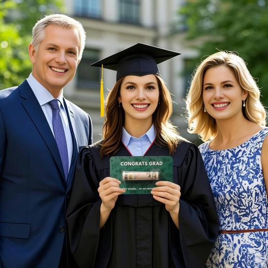 Graduation Money Holder Class of 2025 Congrats Grad Cash Holder with Plastic Cover Graduation Gift Card