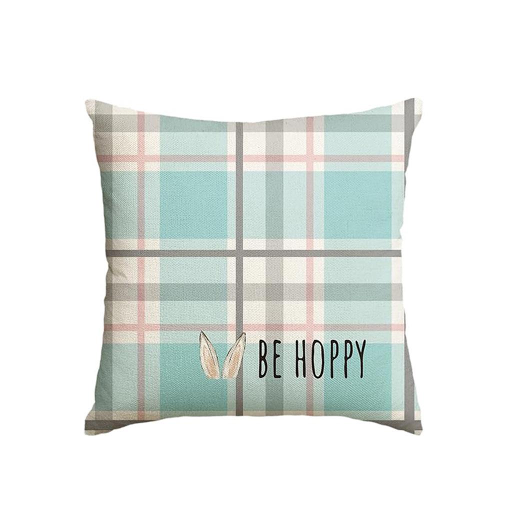 Easter Watercolor Cross Pillow Cover Cozy Aesthetic Pillowcase for Bedside Couch Living Room Home Decoration