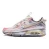 Nike Air Max 90 Fabric Slip Resistant Abrasion Resistant Low Top Casual Shoes Women's Beige Gray Pink DC9450-001(Team80-)