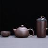 Teaware Travel Tea Set Purple Clay Chinese Tea Pot and Cup Set  For Outdoor Camping