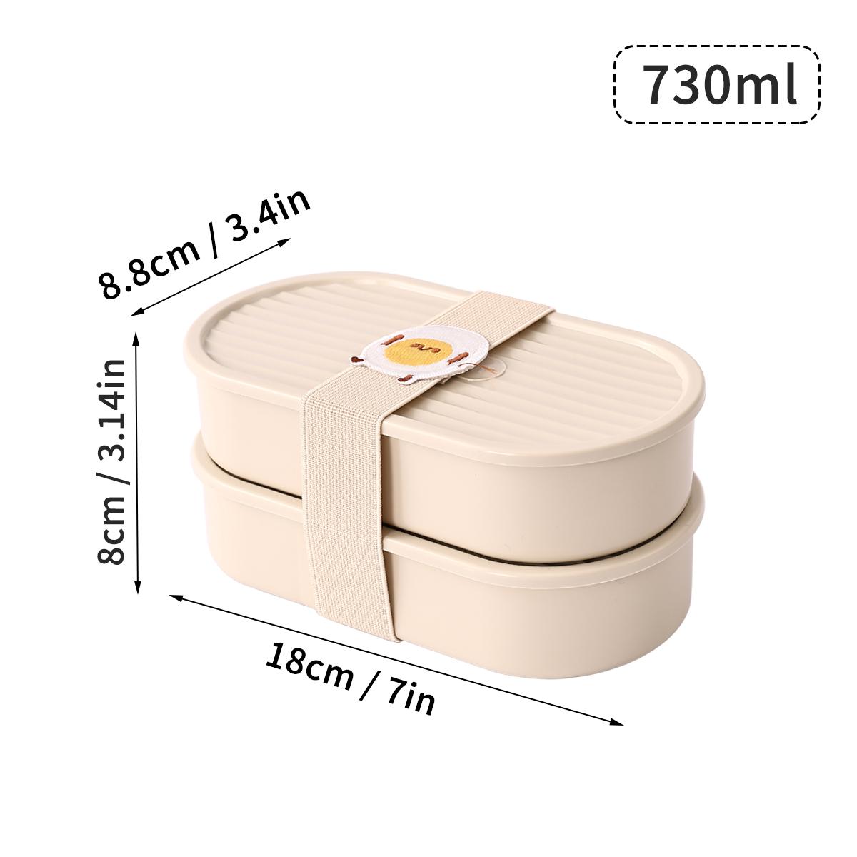 

Микроволновая Ланч-бокс Портативный Пластиковый Разделенный Бенто-бокс Двухслойный Контейнер для Хранения Пищи Герметичный Контейнер для Фруктового Салата