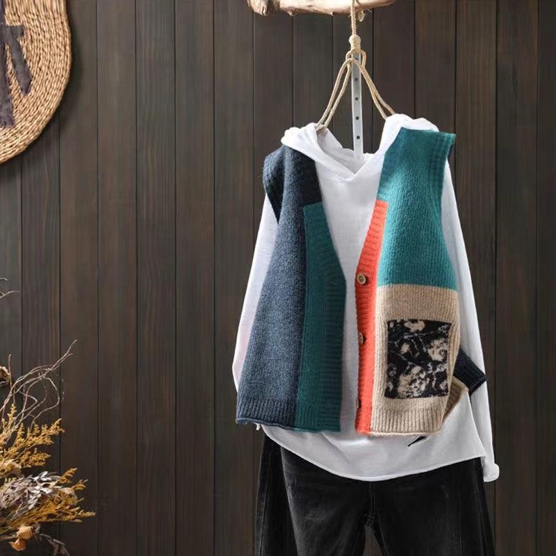 

Женский жилет-кардиган в стиле ретро 2024 года 3XL (approx. 72.5 kg)