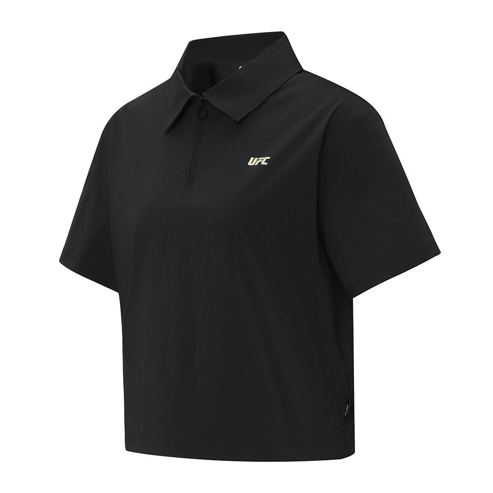 UFC SPORT Ufc Mild Regular Fit Half-Zip T-Shirt Black U2Ttw2204Bk
