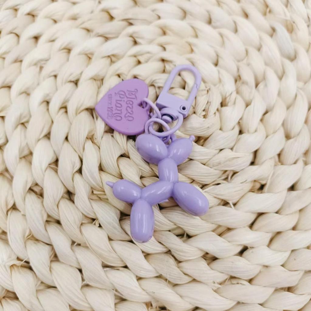 Bubble Dog Keychain: Balloon Dog Pendant, DIY PVC Soft Rubber Jewelry Gift