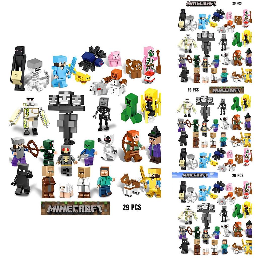 Interactive My World Building Blocks Small Parts 29pcs Plastic Material