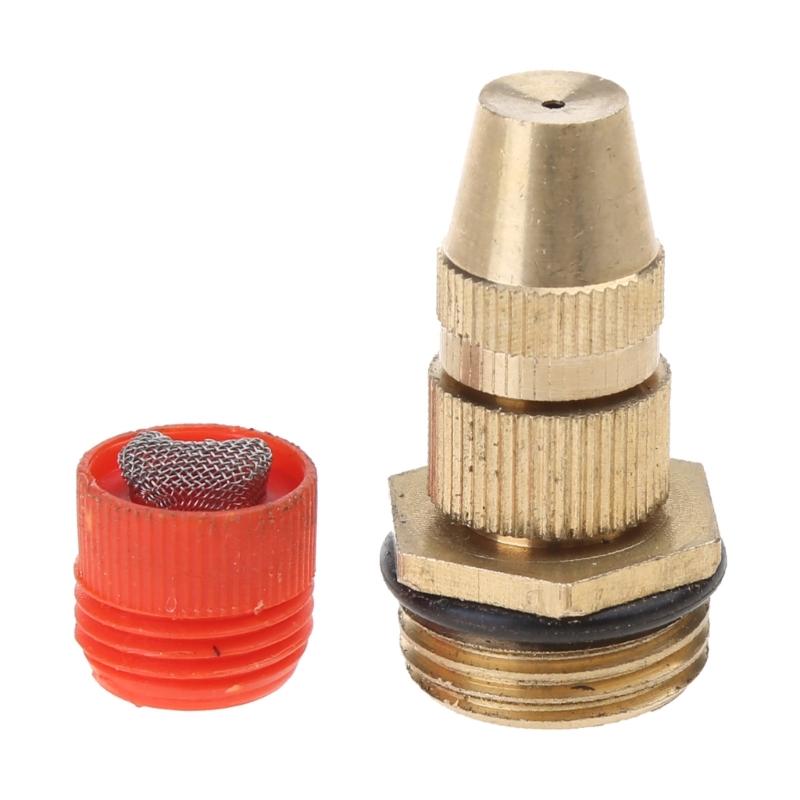 1/2" Brass Atomizing Spray Fitting Connector Misting Nozzle Filter Garden Irrigation Mounting Water Sprinkler Nozzle