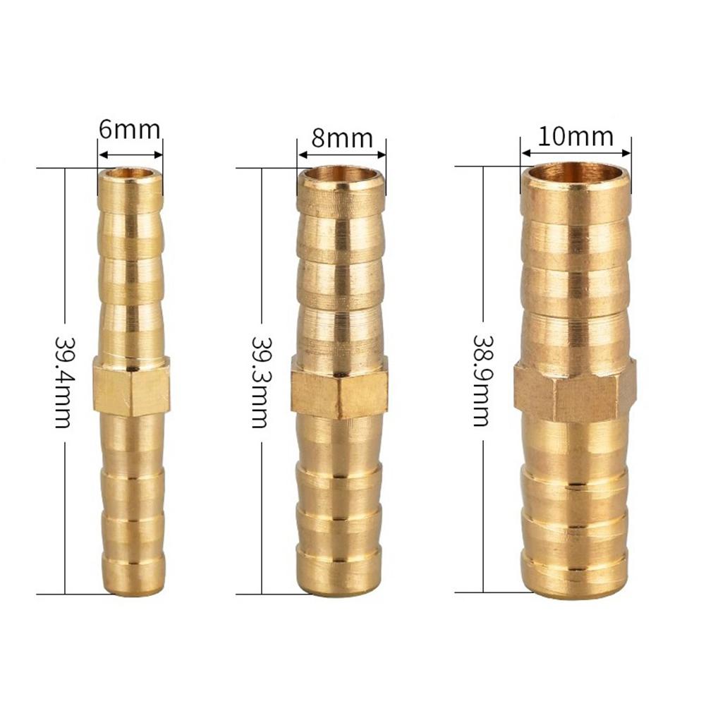Hose System Setup 10mm Hose Adapter Brass Hose Connector Set Adapter Connector Set Easy Installation Connector