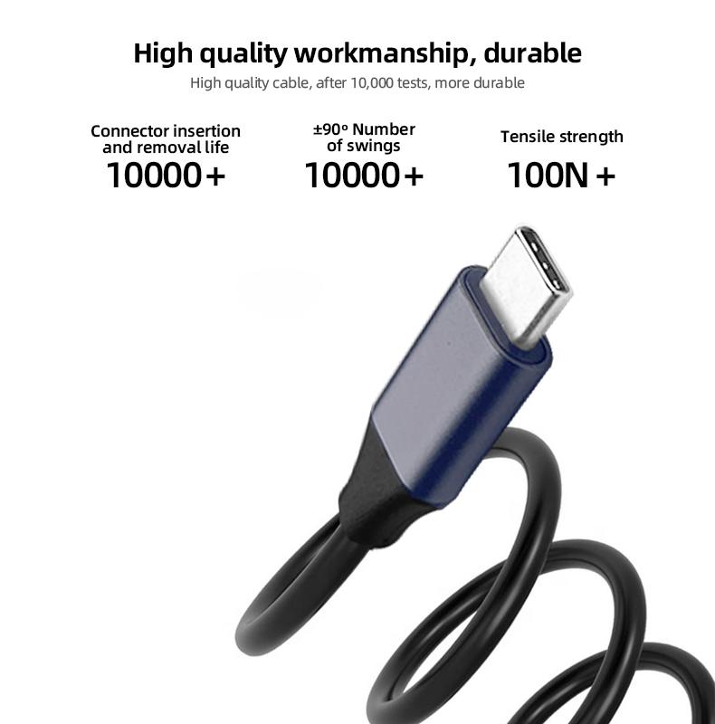 High Quality OEM ODM 3A 60W PD QC 1m 1.5m 2m Customize PVC Braided Aluminum Alloy Usb a To Type C Usb Charging Data Cable