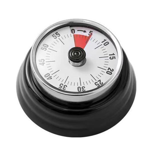 Mechanical Kitchen Timer Metal Magnetic Countdown Timer 60-Minute Cooking Timer No Batteries Required Easy Storage Refrigerator Magnet