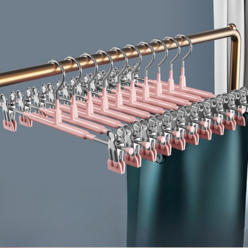 Seamless Household Trouser Rack Trouser Clip RackSkirt Clip Anti-burst Pleated, Strong Drying Trouser Clip Stainless Steel Drying Trouser Clip