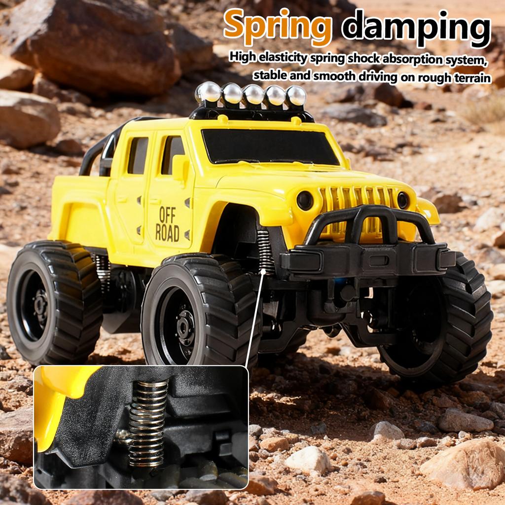 Mini Alloy RC Car 1/64 Crawler High Speed Hobby Off-Road Vehicle Model APP Control Remote Control Car Desktop Toy Car for Kids