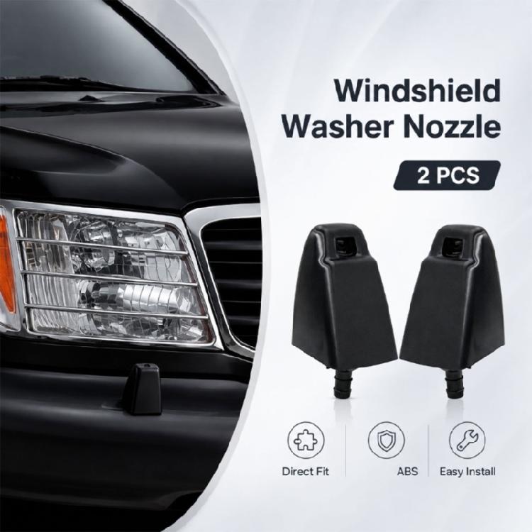 Washer Nozzle Replacement Pair 85044-60060 for Headlight Cleaning System Repair, Plastic Left and Right Parts for Daily Upkeep and Service