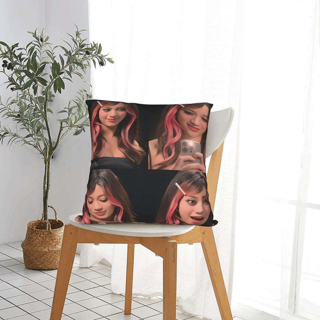 Katseye Kpop Music Girls Pillow Cover  Funny Pillow Case For Sofa Home Decoration Custom Cushion Cover Gift