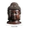 Creative New Buddha Statue Wooden Sakyamuni Tathagata Figurine India Buddha Head Statue Crafts Decorative Ornament