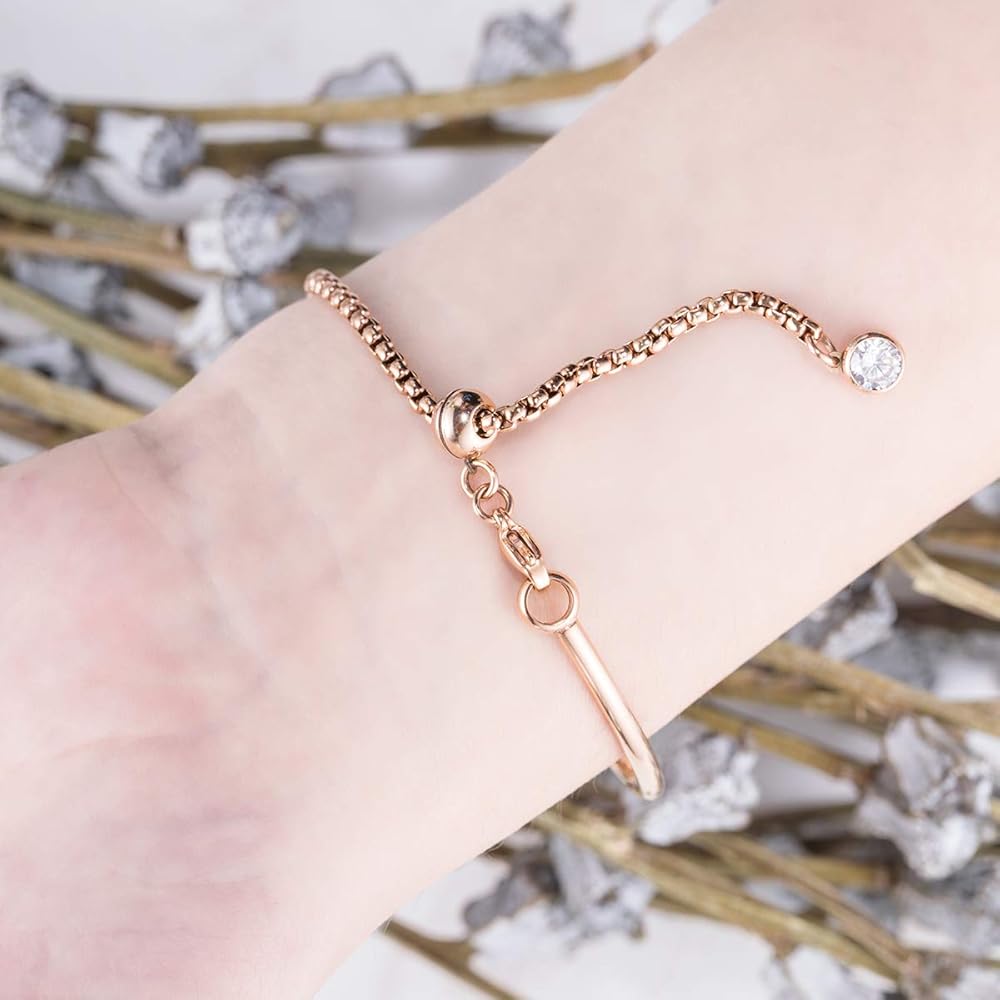 Kimio K6435 Rhinestone Chain Bracelet Women's Watch Gold White