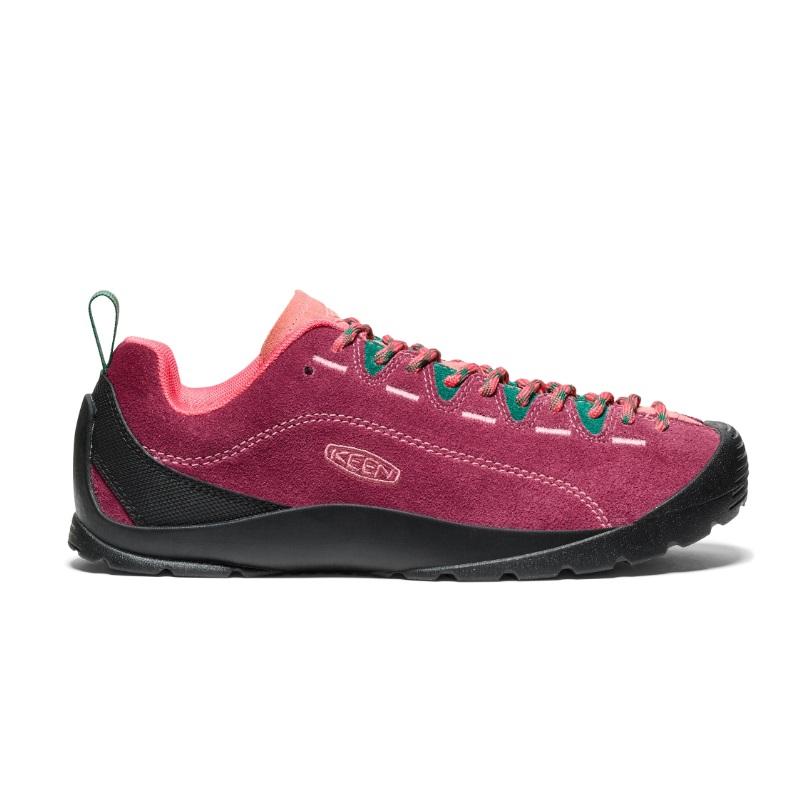 Keen Jasper Slip Resistant Abrasion Resistant Slip Resistant Abrasion Resistant Low Top Outdoor Shoes Women's Red Black 1030729