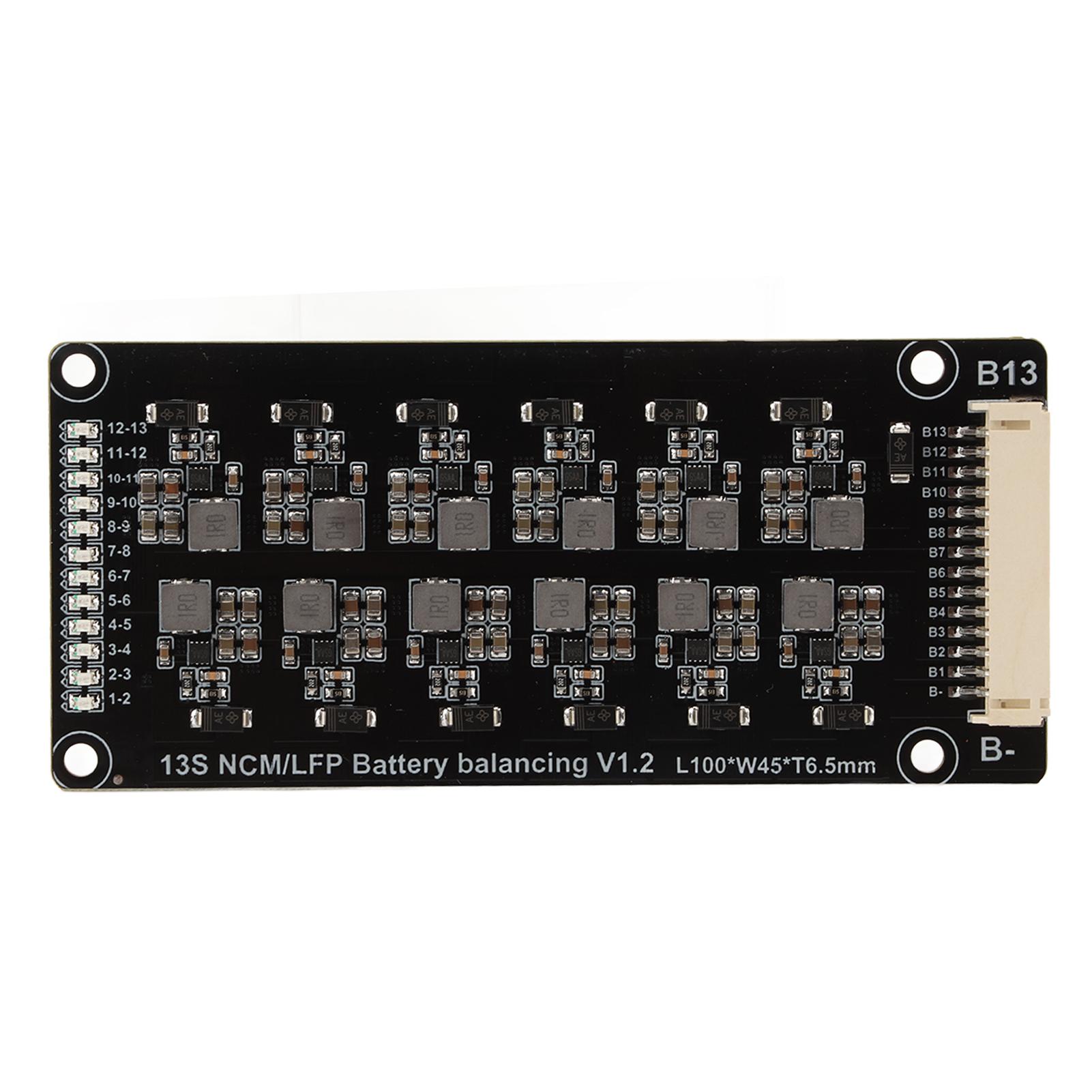 

Battery Active Equalizer 13S 1.2A Inductive Active Equalizer Balancer High Precise Battery Energy Transfer Board