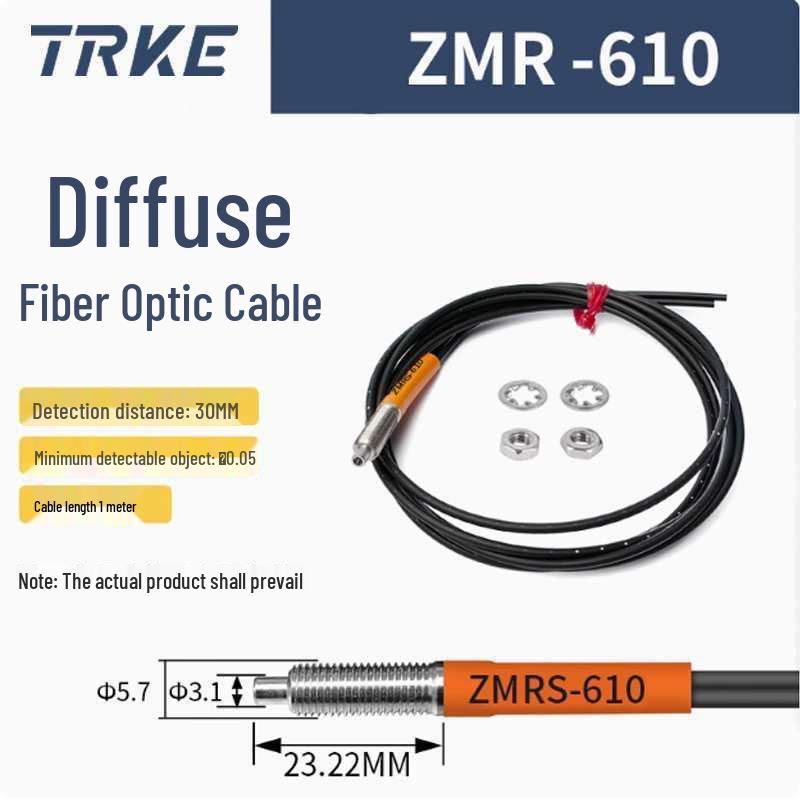 Dual Display Fiber Optic Amplifier M4M6 with Diffuse Reflection Sensor and Photoelectric Switch Fiber Optic Cable