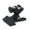 Universal Ball Head Clamp with Flashlight & Camera Mount