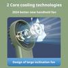 Mini přenosný ventilátor Silný vítr 3 nastavení rychlosti Nízká hlučnost Kompaktní velikost Přenosný dobíjecí chladicí ventilátor Osobní malý stolní ventilátor