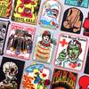 Hip Hop Punk Embroidery Patch Iron On Patches For Clothing Skull Embroidered Patches For Clothes Sewing Fusible Patch Stickers