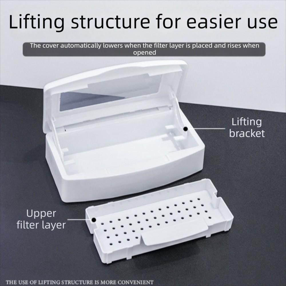 Storage Box Nail Sterilizer Tray Sterilizing Clean Equipment Cleaner Tools  Nail Art Salon
