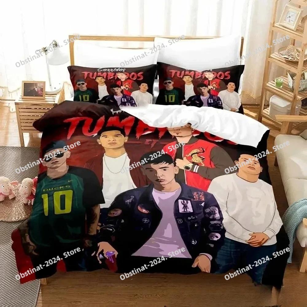 Neu 3D Druck Musik B-Band Natanael Cano Bettwäsche Set Doppel Twin King Bettbezug Tröster Kissenbezug Jungen Mädchen