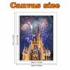 Disney Pearl Painting Set A Pearl Castle Under Fireworks Exquisite and Sparkling Artwork Perfect for Home Wall Decoration and Handmade Gifts