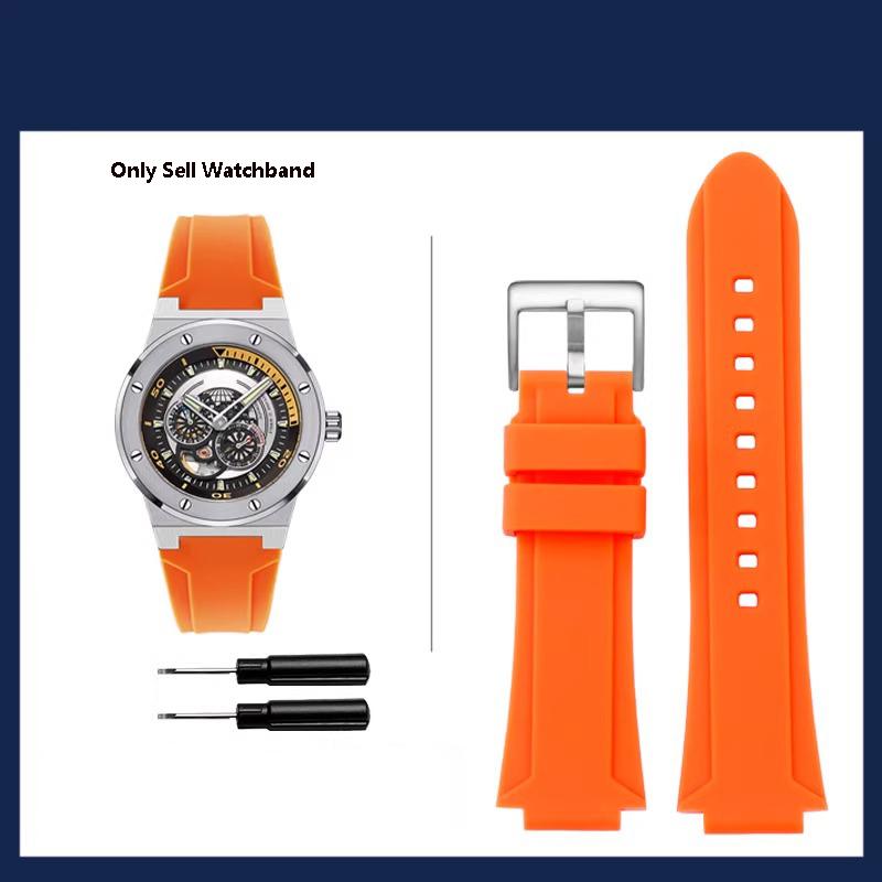 

Original Rubber Watches Strap Waterproof Sports Watchband for I.w Carnival Brand 589g 618g 612g 619g Bracelet 26-17mm