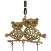 Owl Wind Chimes, Outdoor Indoor Garden Decoration with 4 Bells 3 Owls, Home Wind Catcher Romantic Wind Chimes
