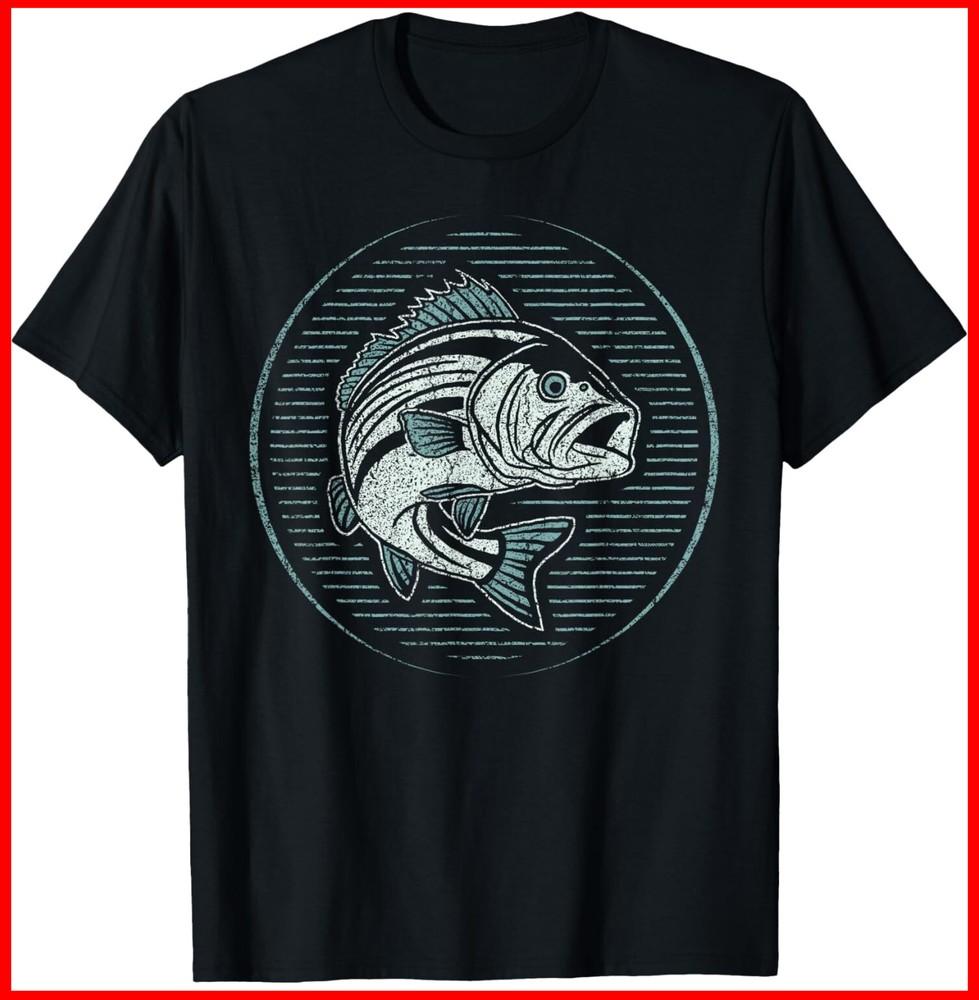 Черная хлопковая футболка унисекс с графическим принтом «Дикая природа, животные, рыба» XXL