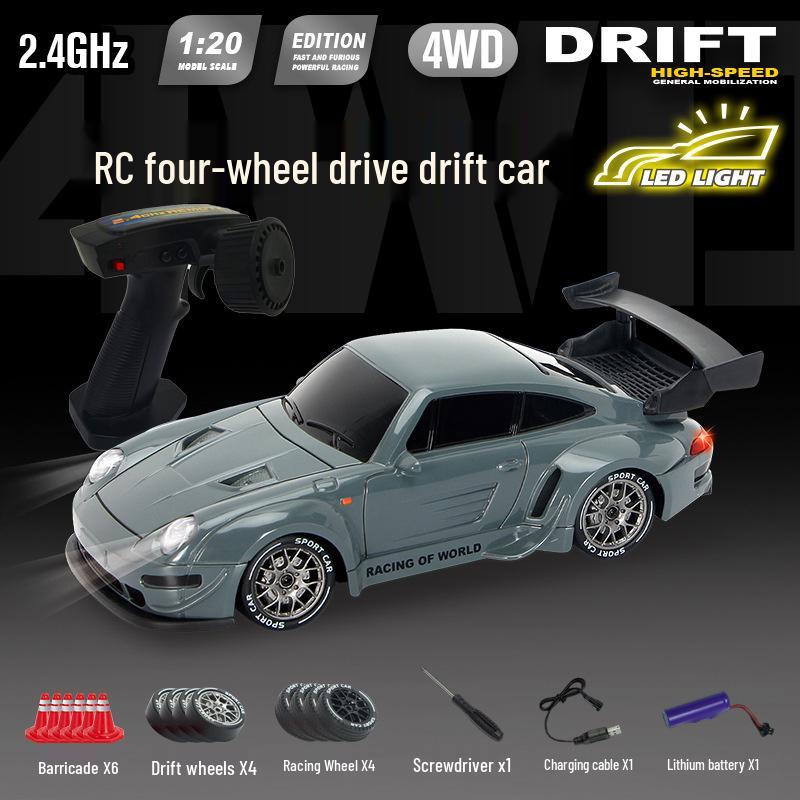 Mașină RC cu Viteză Variabilă 4WD Drift cu Telecomandă Reîncărcabilă pentru Copii