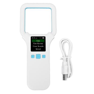 Scanner di Microchip per Animali Domestici 134.2Khz 125khz Doppia Frequenza Plastica Portatile Ricaricabile Lettore di Tag per Animali per