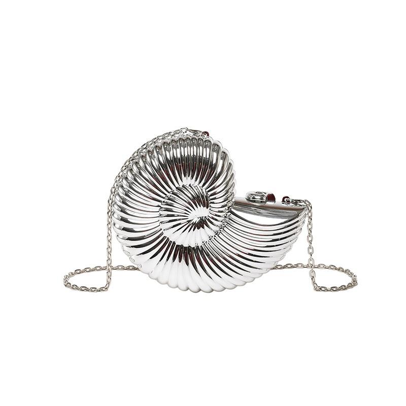 Acrylic Seashell Design Fashion Messenger Bag Stylish Shoulder Crossbody Chain Bag Perfect For Everyday Use And Special Occasions