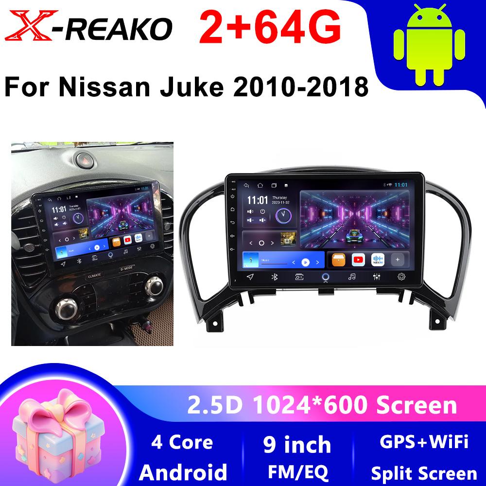 2 Din Android 12 Car Radio For Nissan Juke YF15 2010-2014  Multimedia Video Player Navigation GPS 4G Carplay Auto Stereo RDS IPS