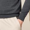 Men's Lightweight 100% Cashmere Turn-down Collar Pullover Sweater