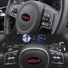 2026 Hot Car Sticker 6cm Car Steering Wheel Center Sticker For KIA Sportage Picanto Rio Ceed Cerato Soul K5 Sorento Car Interior