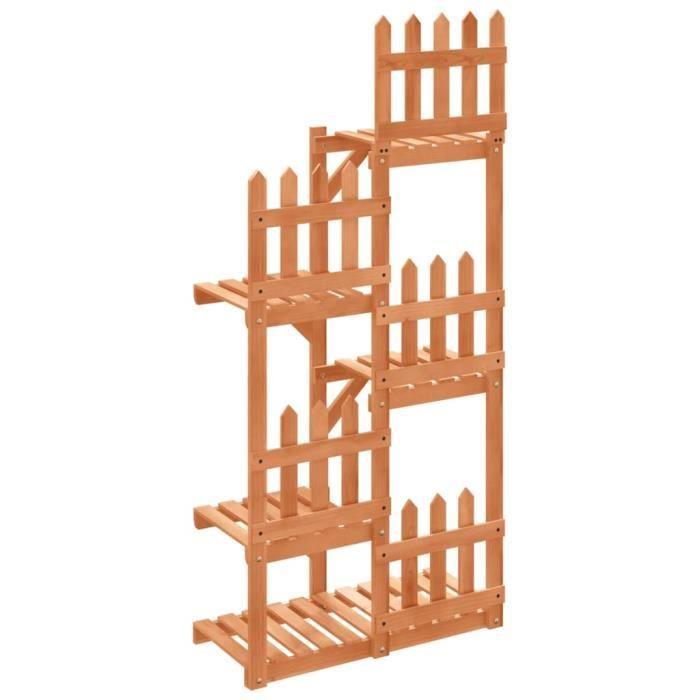 VidaXL Flower Stand 60x25x130 Cm Solid Fir Wood 362874