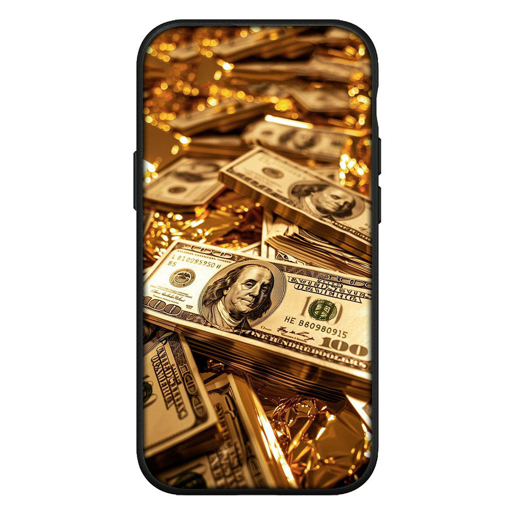 For Samsung Galaxy S24 S23 iPhone 16 15 14 Xiaomi Redmi Note 13 12 11 10 8 Plus 9 Pro Max X XR 14C Phone Case Money 100 Dollars Cool OPPO Huawei Cover
